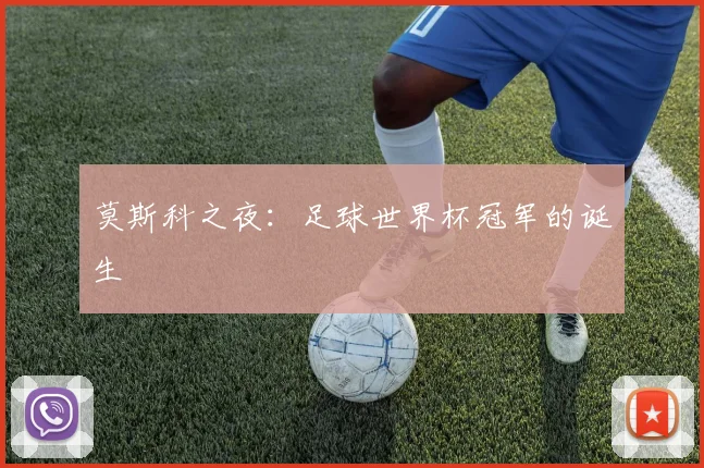 莫斯科之夜：足球世界杯冠军的诞生