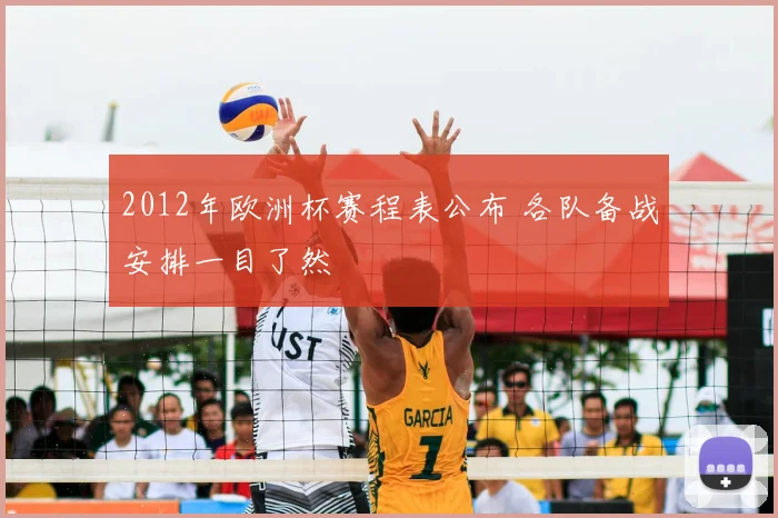 2012年欧洲杯赛程表公布 各队备战安排一目了然